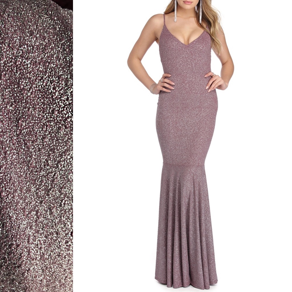 Purple Mermaid Sparkle Dress - Picture 4 of 9